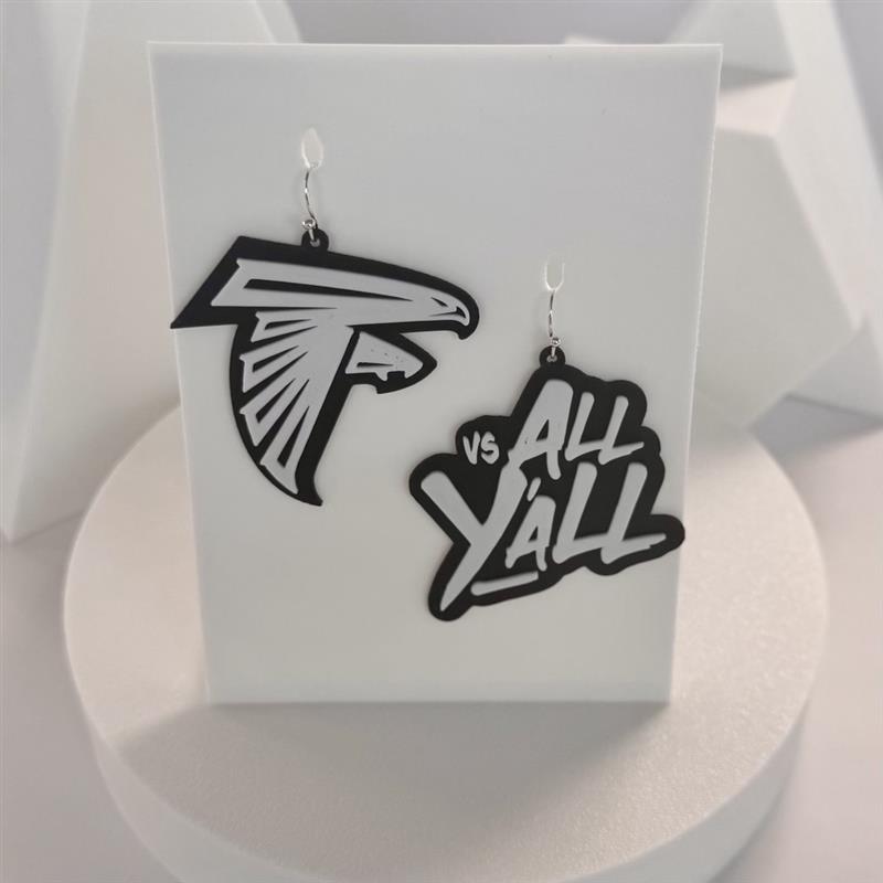 Falcons "vs All Y'all" Earrings