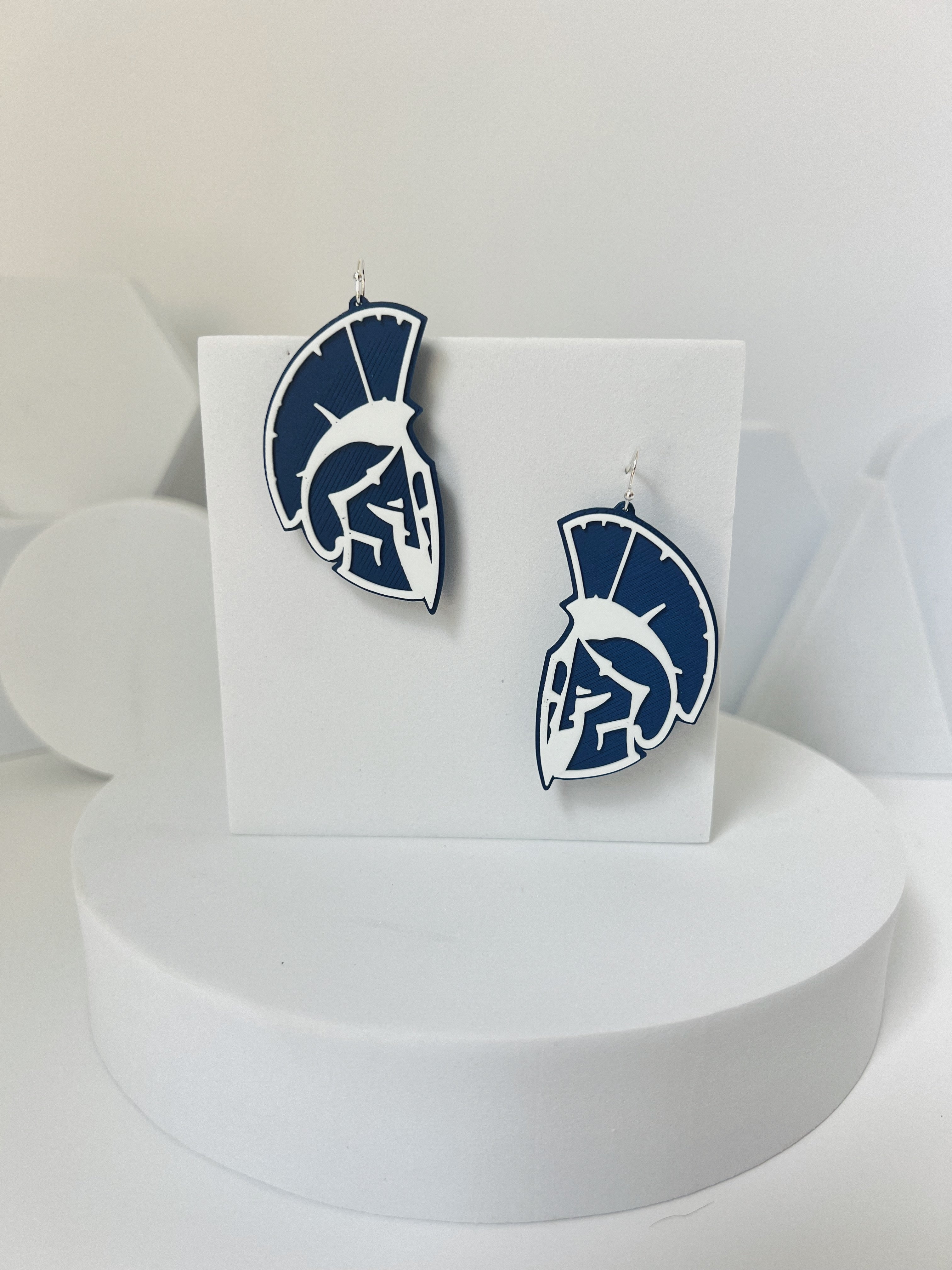 Spartan Head Earrings