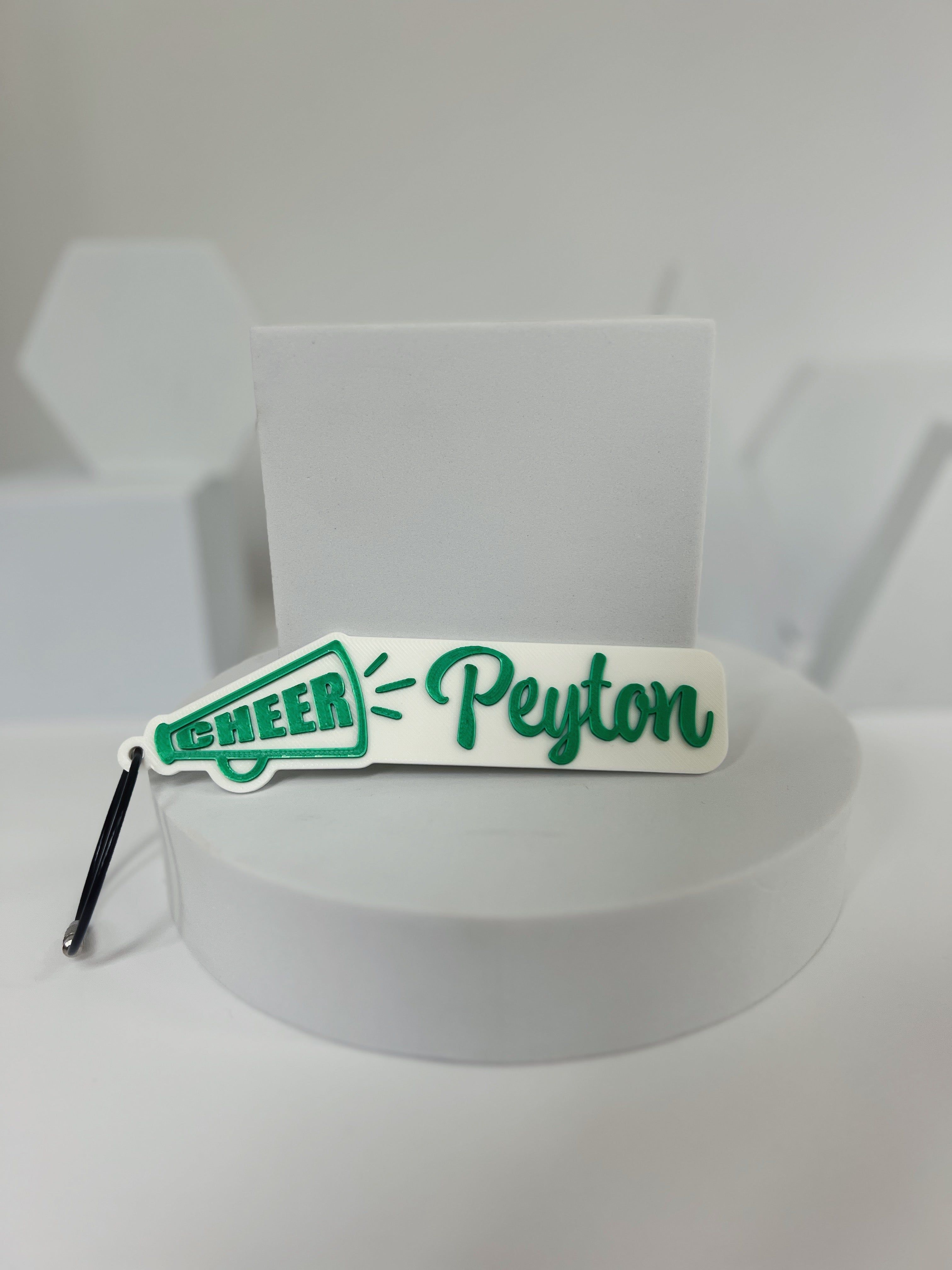 Custom Buford Cheer Name Bag Tag