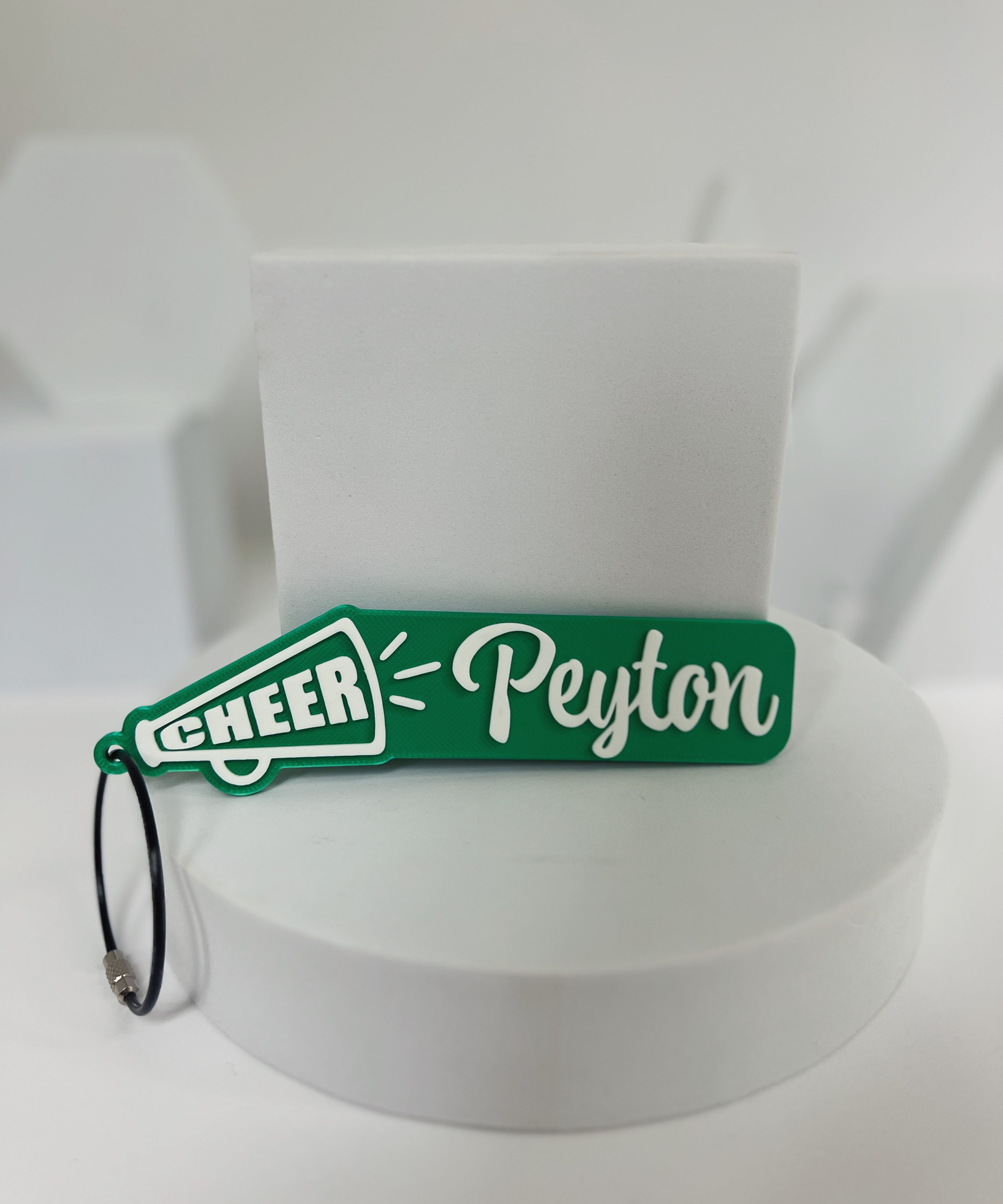 Custom Buford Cheer Name Bag Tag