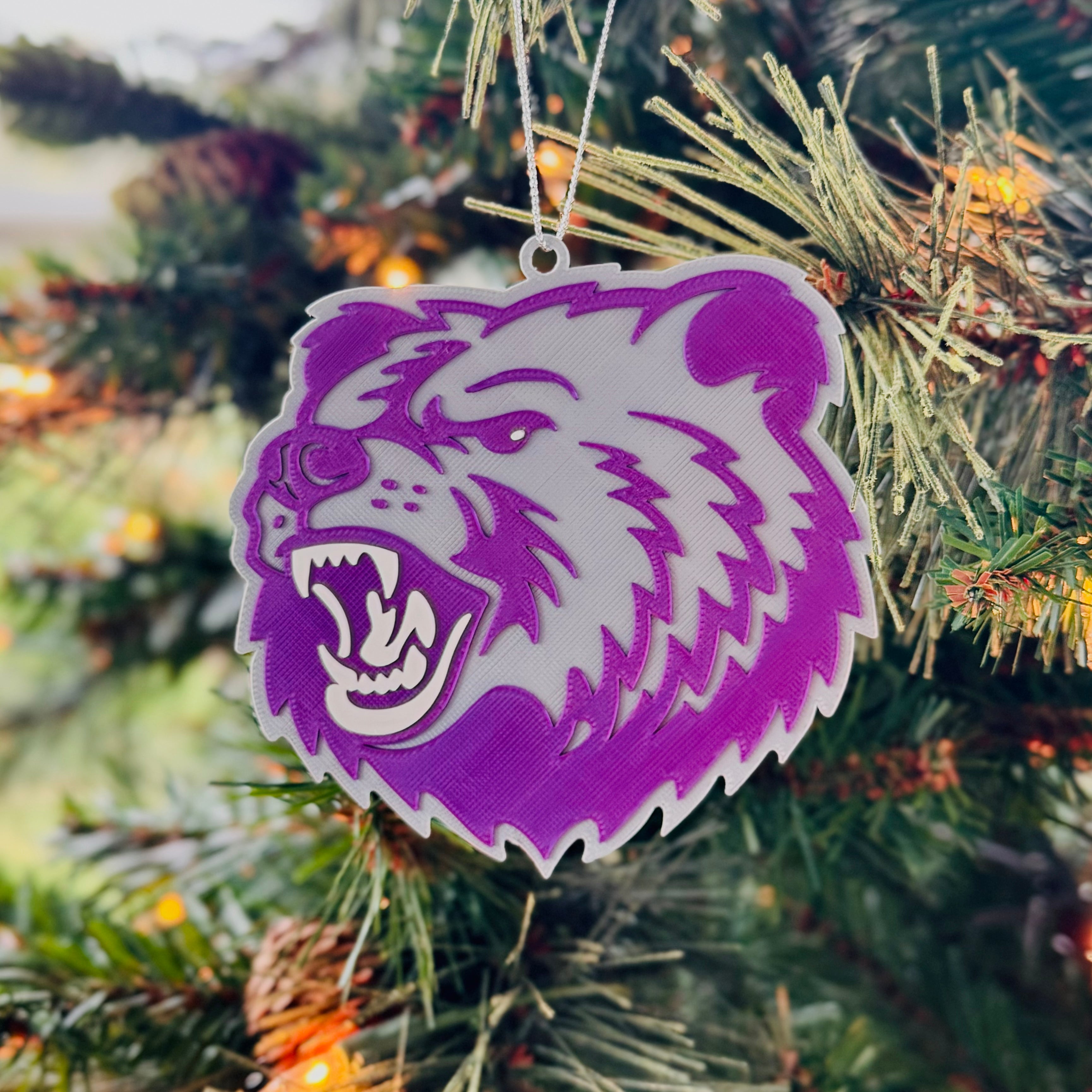 Cherokee Bluff Roaring Bear Ornament