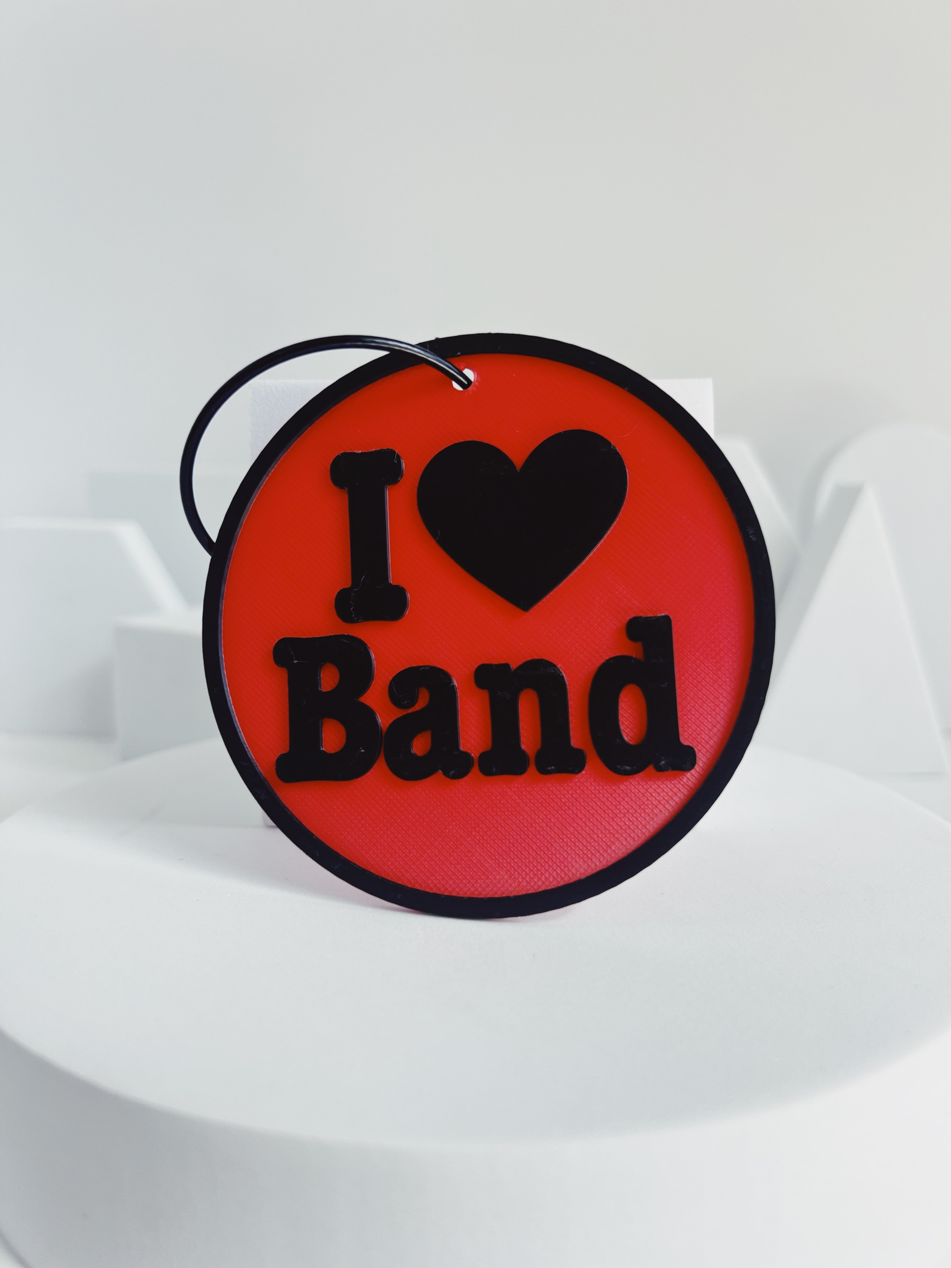 Flowery Branch Bag Tag I LOVE BAND