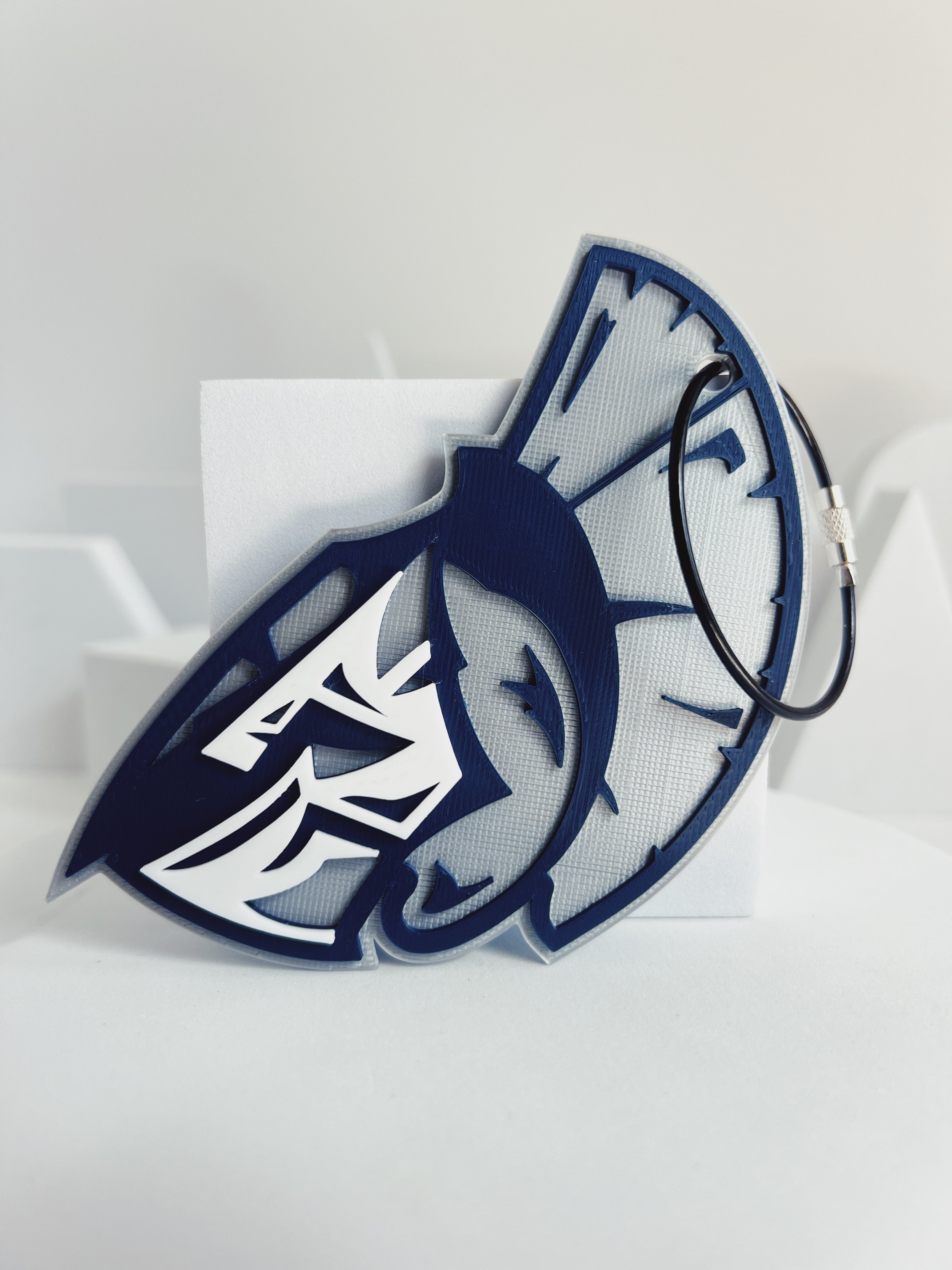 West Hall Bag Tag Spartan Head