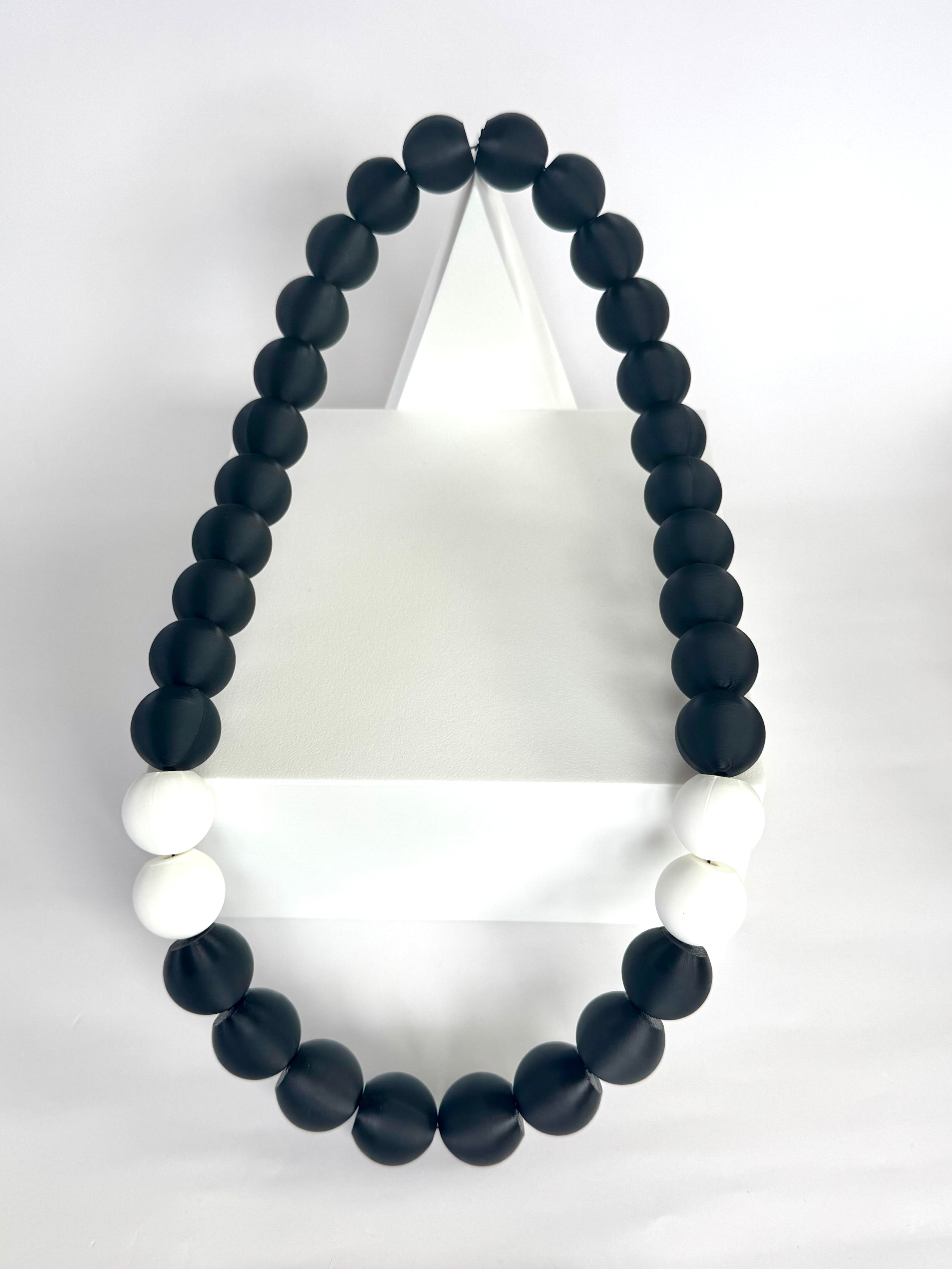 Black + White Stripes | Bubble Chain