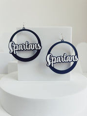 West Hall Hoop Earrings Spartans