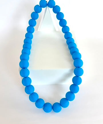 Solid 312 Blue Bubble Chain necklace