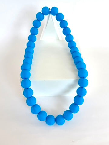 Solid 312 Blue Bubble Chain necklace