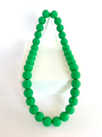 Solid Kelly Green Bubble Chain necklace