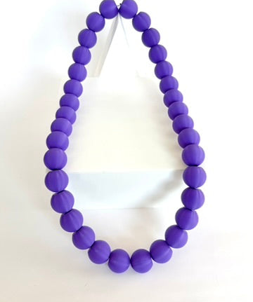 Solid Purple Bubble Chain necklace