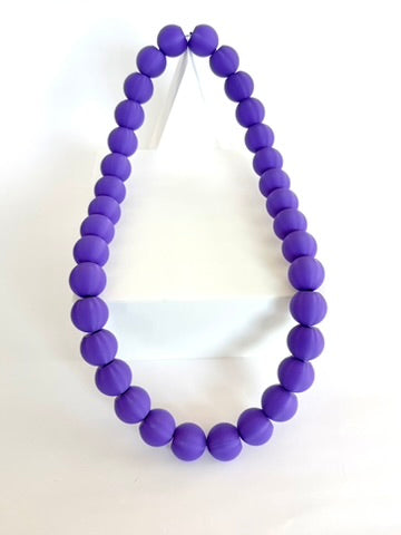 Solid Purple Bubble Chain necklace