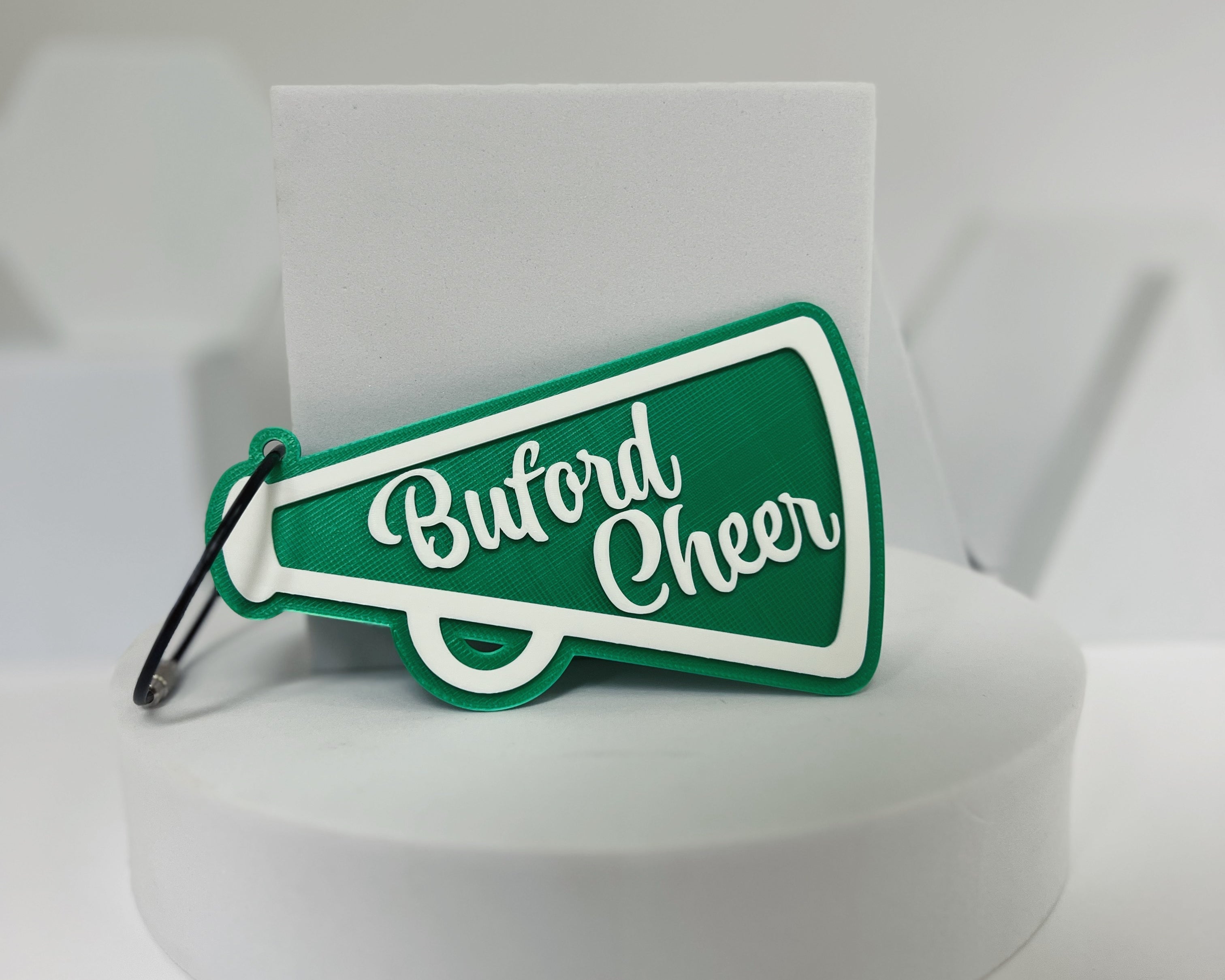 Buford Wolves Cheer Megaphone Bag Tag