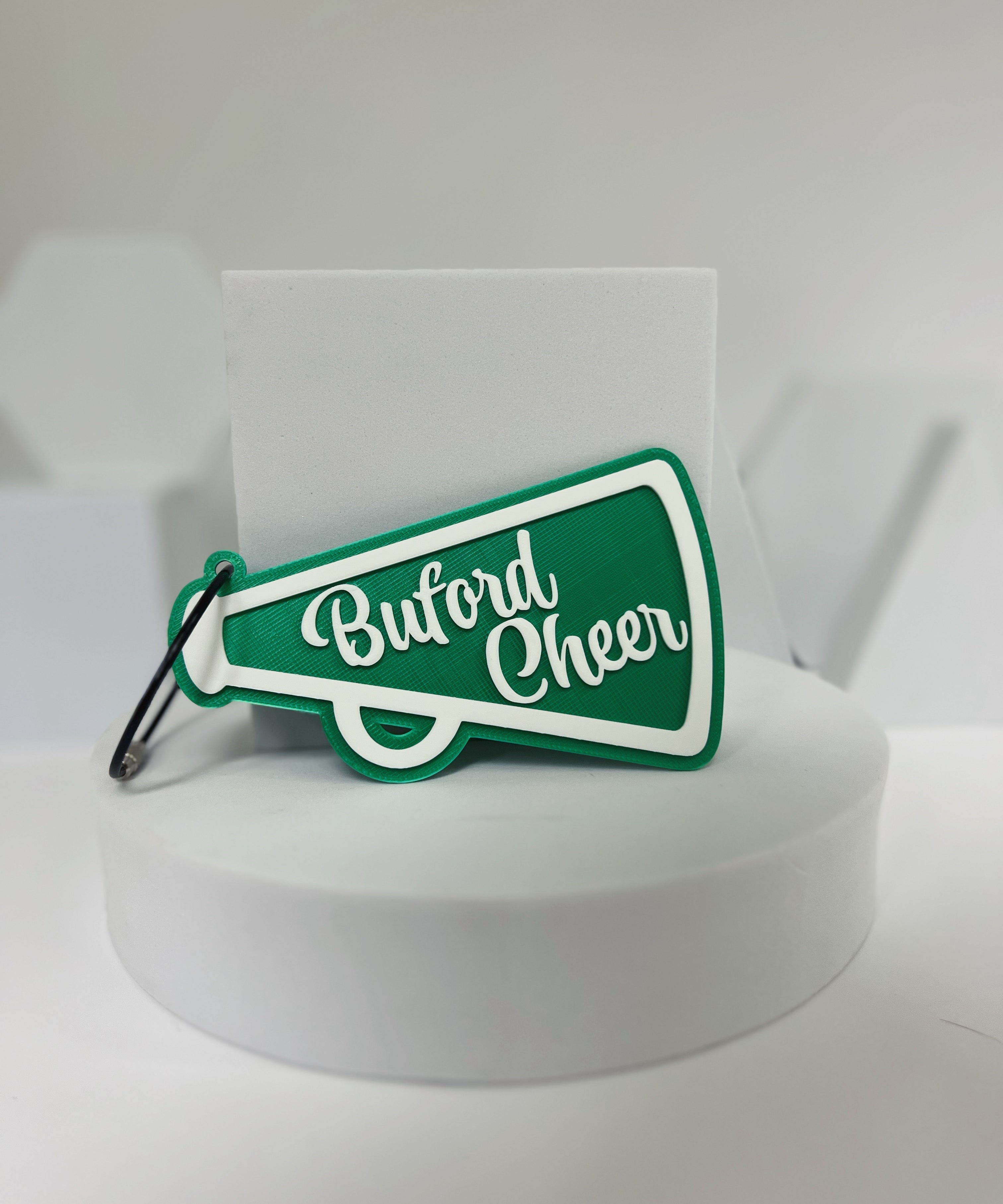Buford Wolves Cheer Megaphone Bag Tag