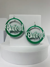 Buford Wolves Hoop Earrings image 3