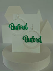 Buford Wolves Hoop Earrings image 4