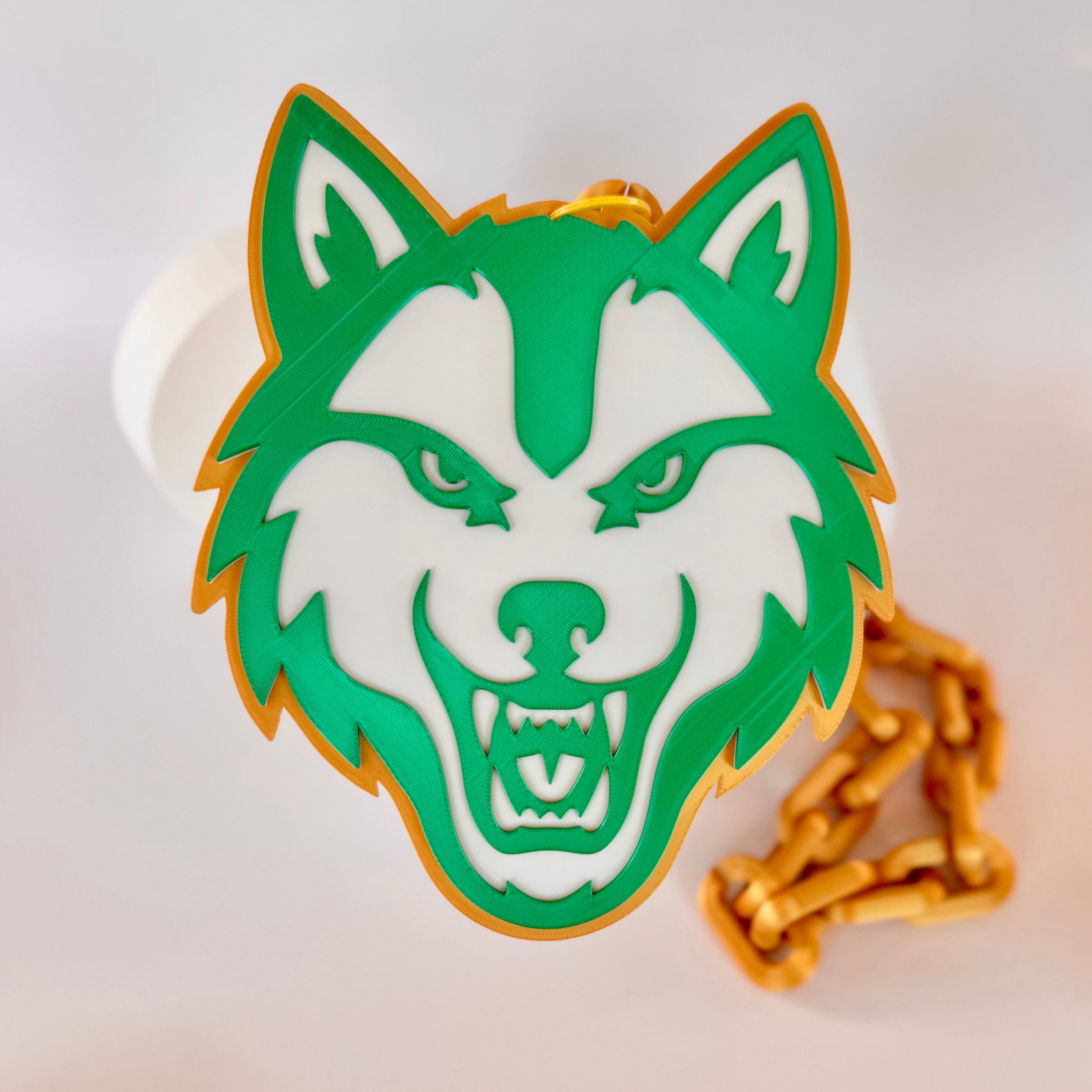 Buford Wolves Roaring Wolf Head Jumbo Chain