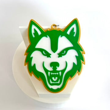 buford wolves school spirit pendant wolf head