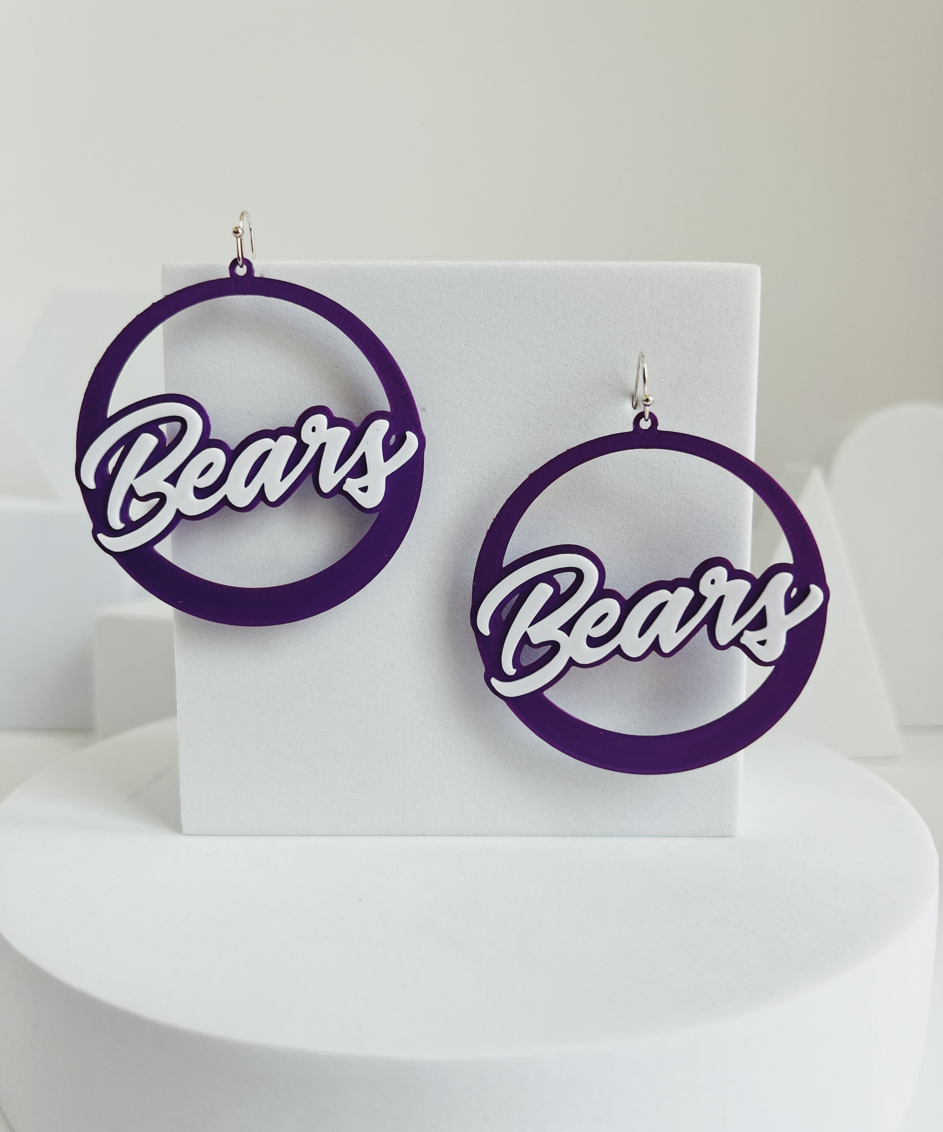 cherokee bluff bears hoop earrings
