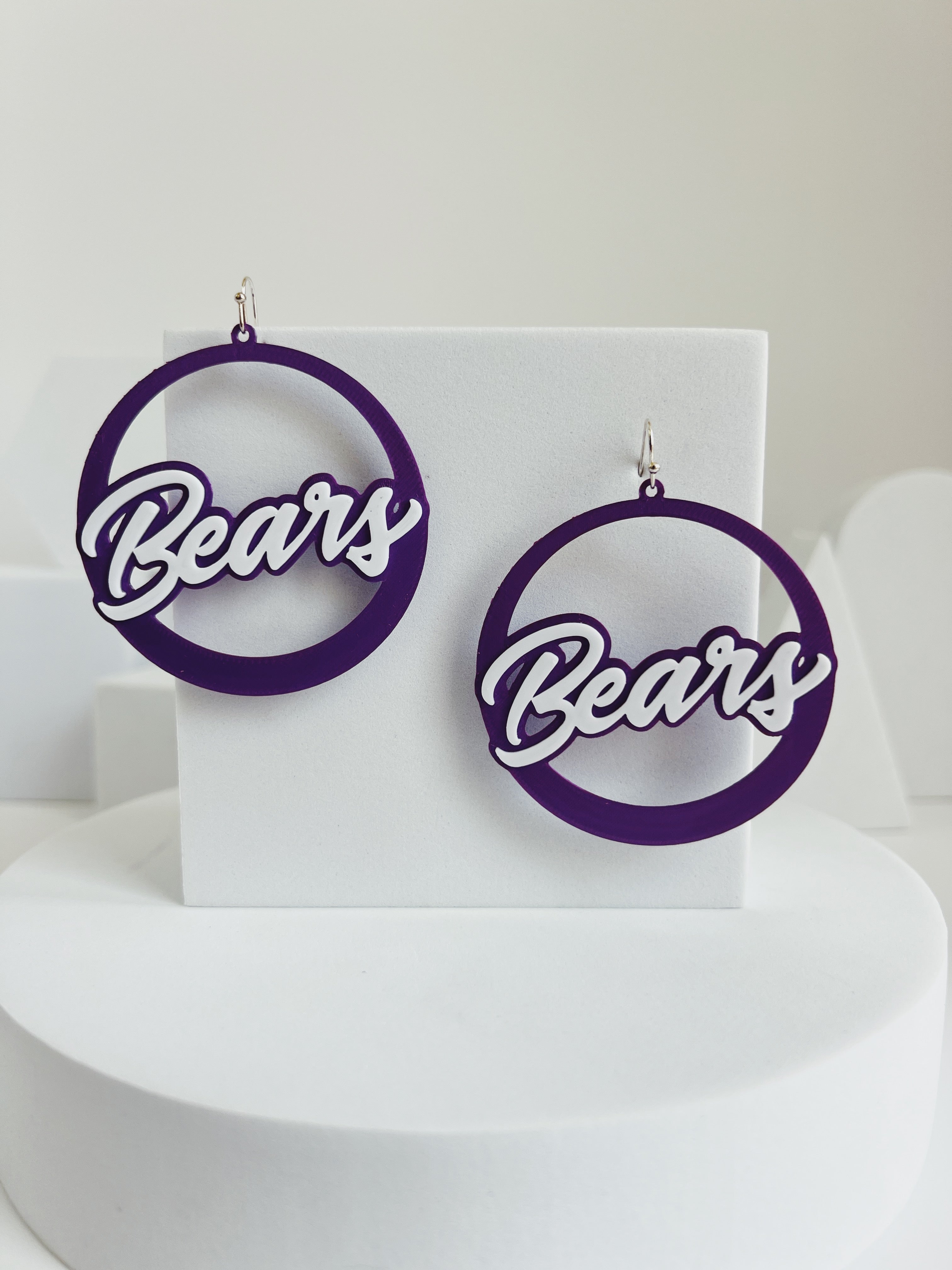 cherokee bluff bears hoop earrings