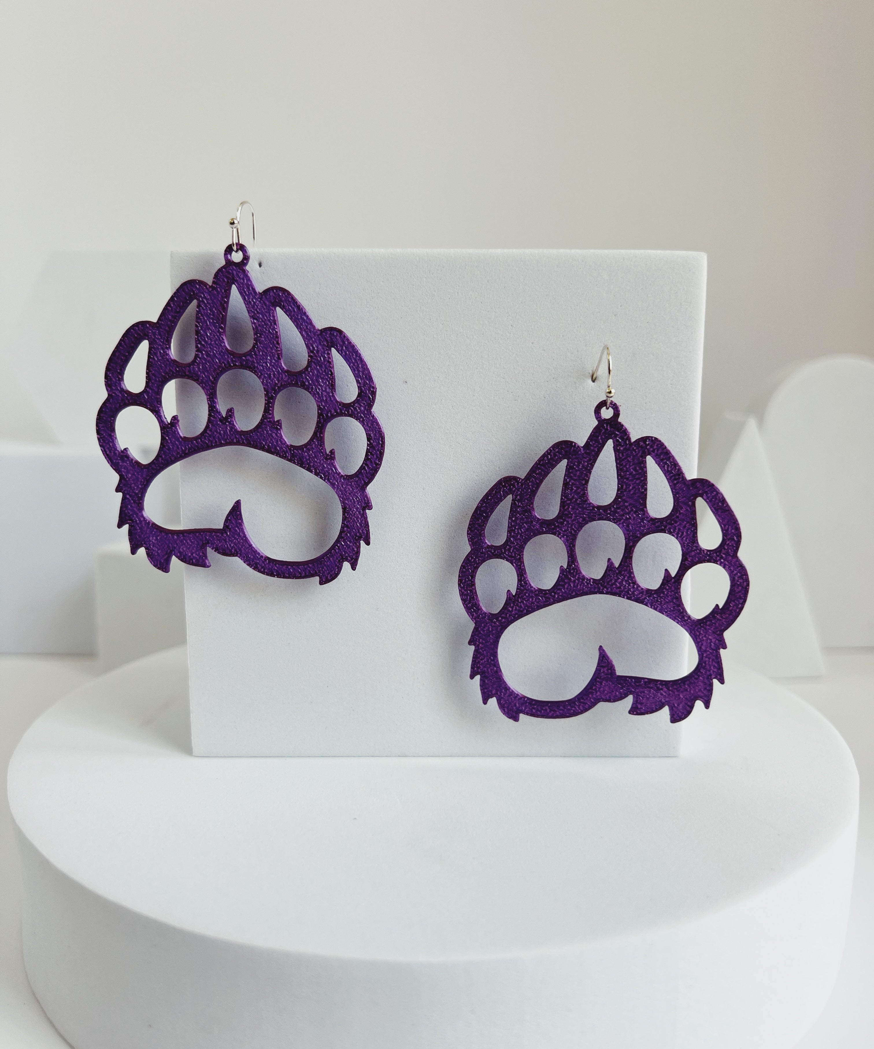 cherokee bluff bears paw print earrings