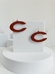 Chestatee War Eagles C earrings