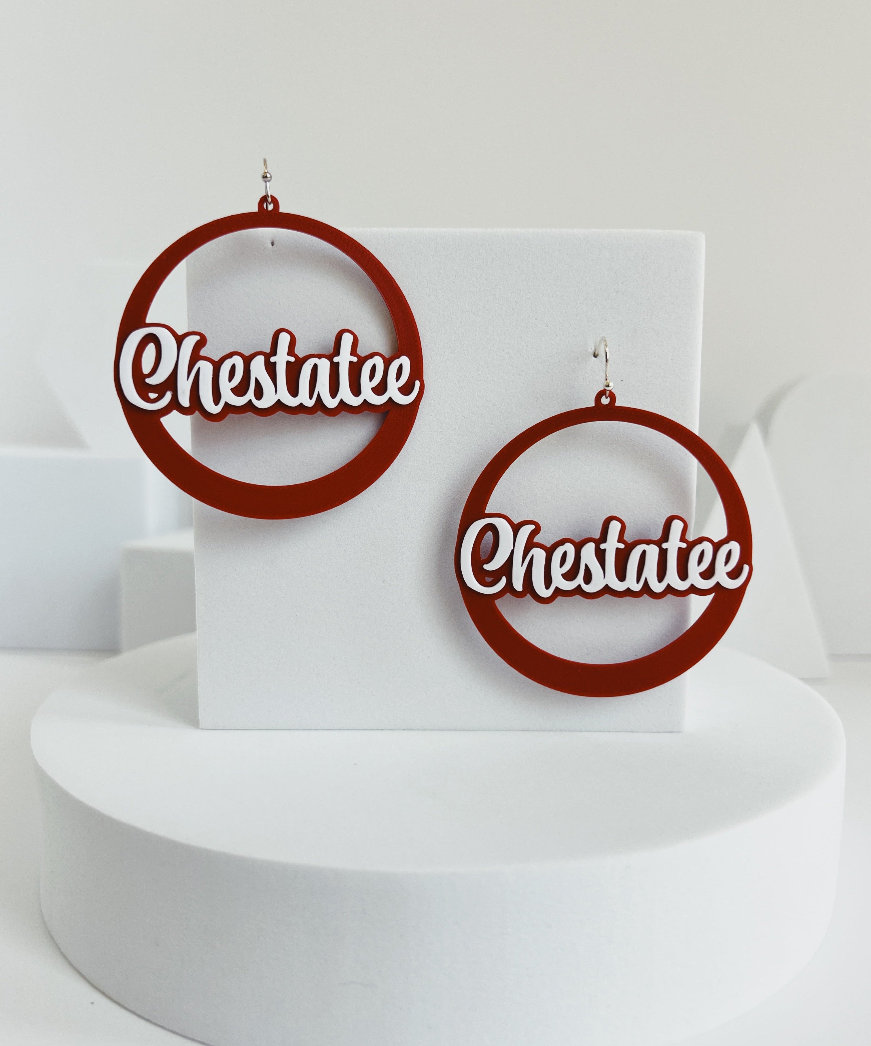 Chestatee War Eagles hoop earrings