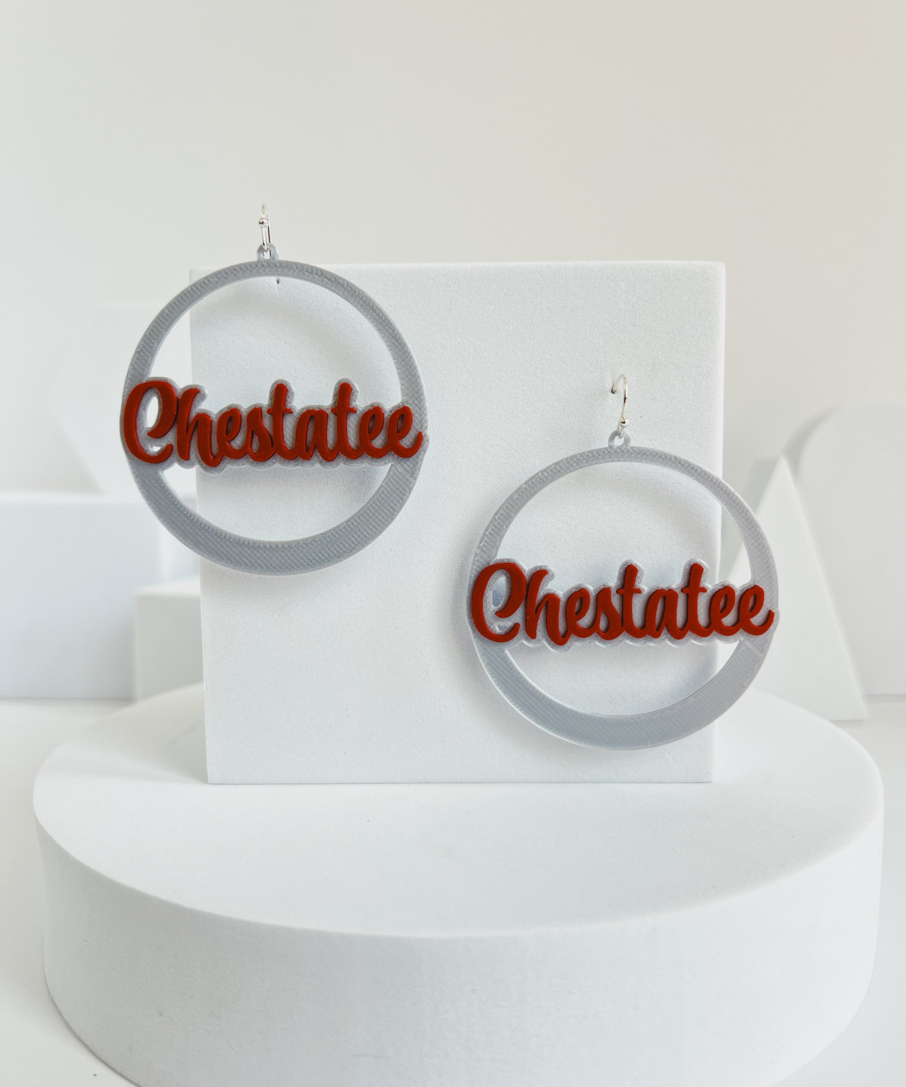 Chestatee War Eagles hoop earrings