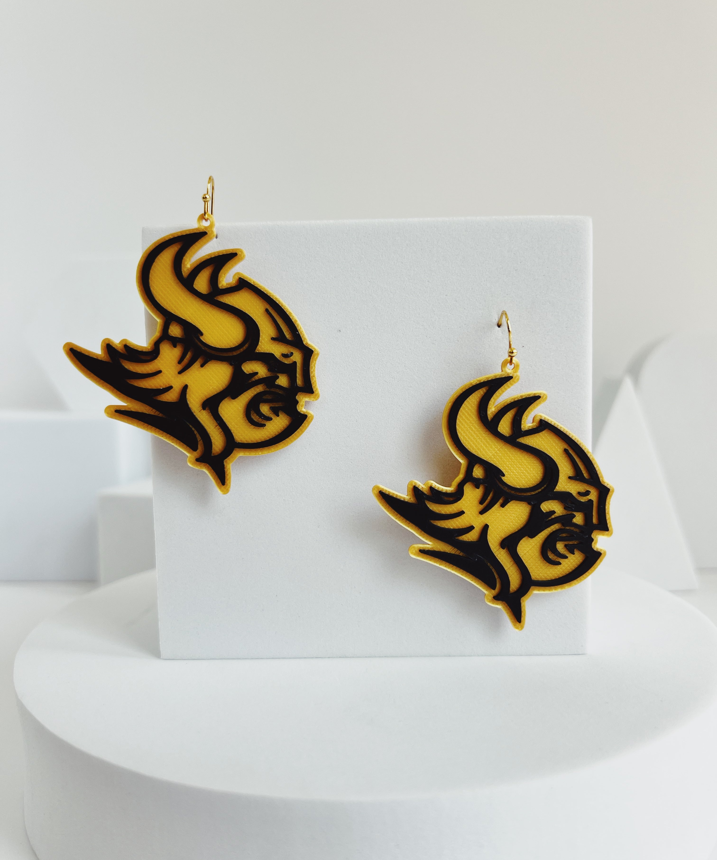 East Hall Vikings Earrings Viking Head