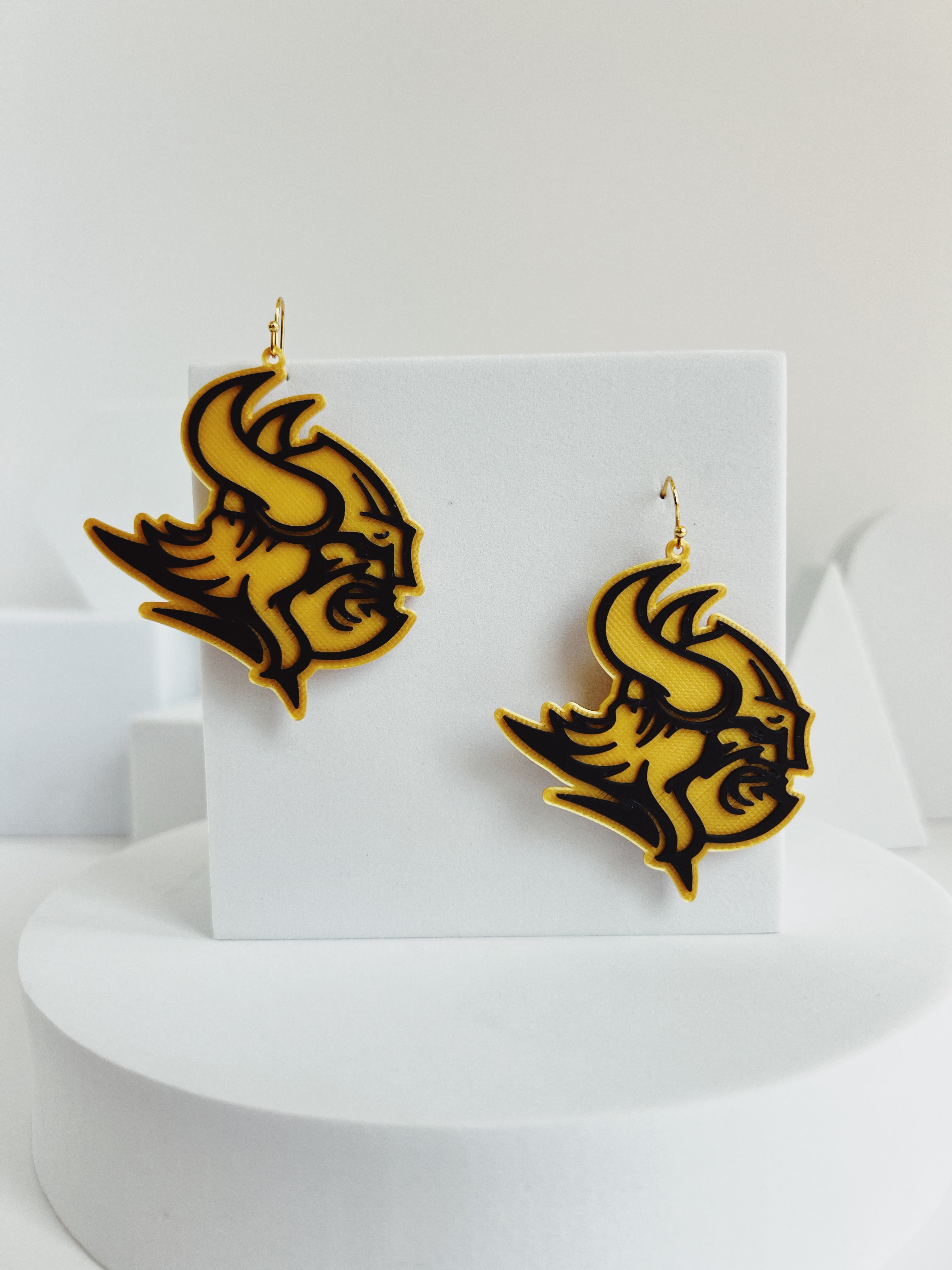 East Hall Vikings Earrings Viking Head