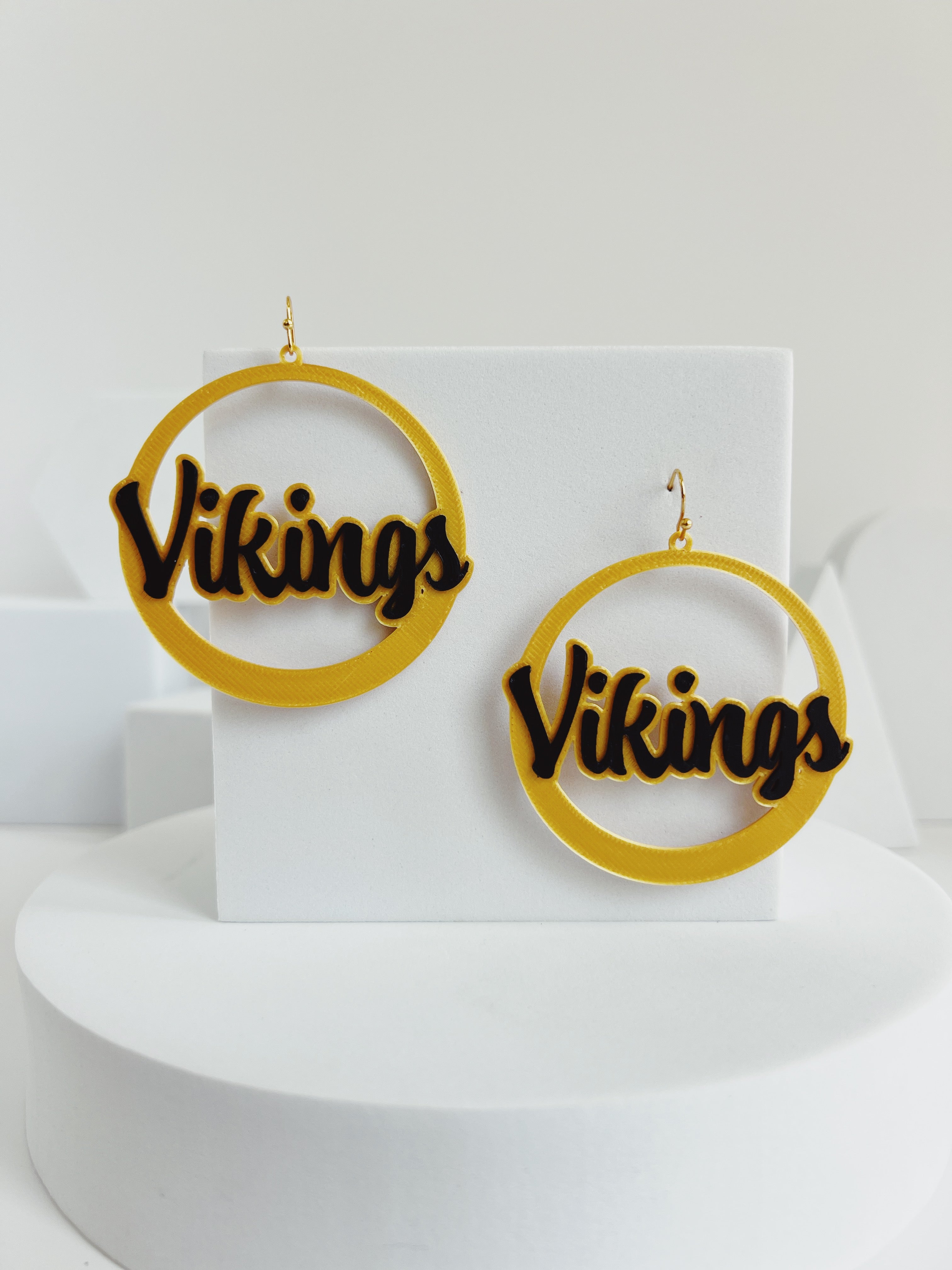 East Hall Vikings Hoop Earrings – view 1