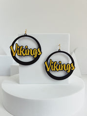East Hall Vikings Hoop Earrings – view 2