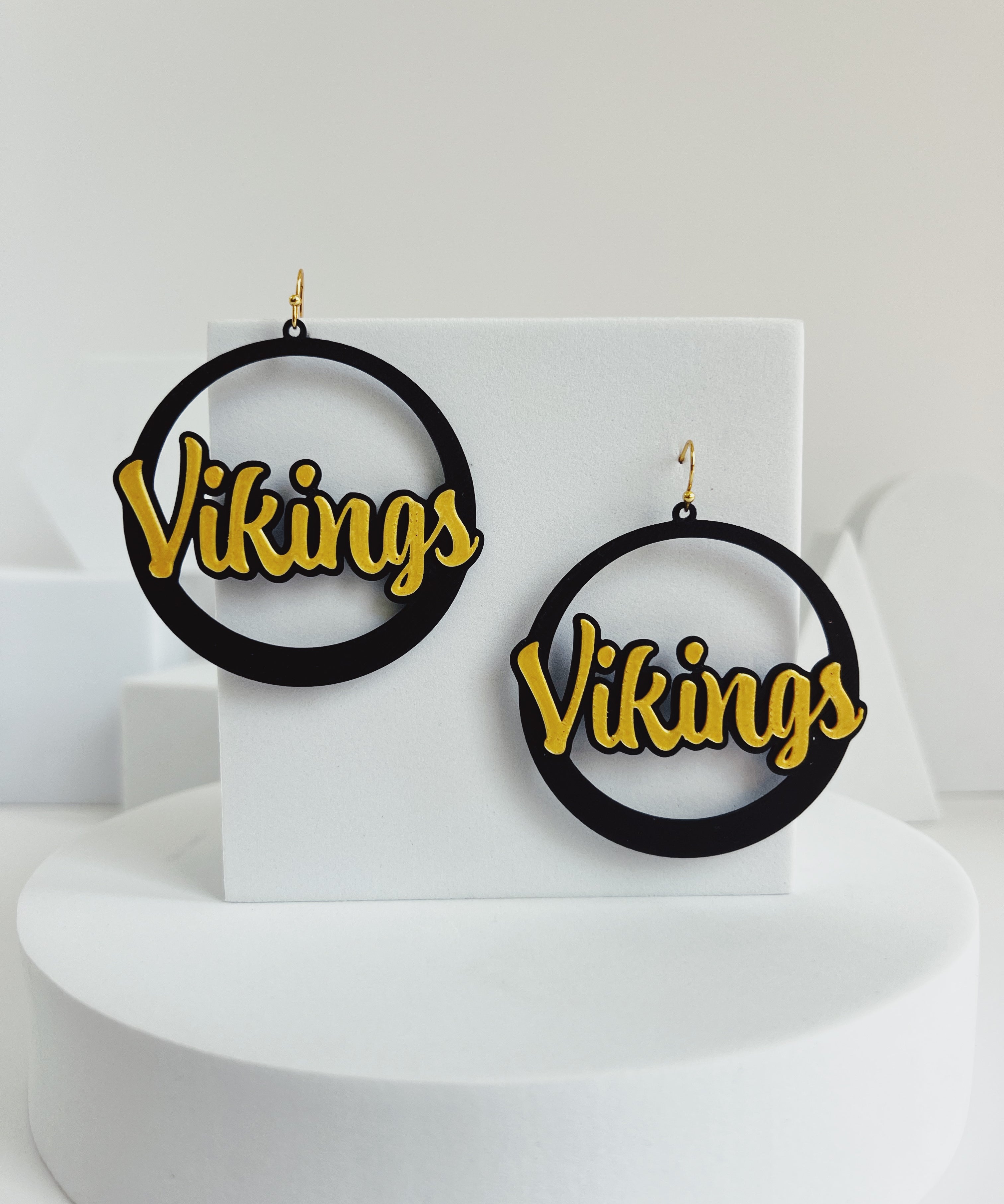 East Hall Vikings Hoop Earrings – view 2