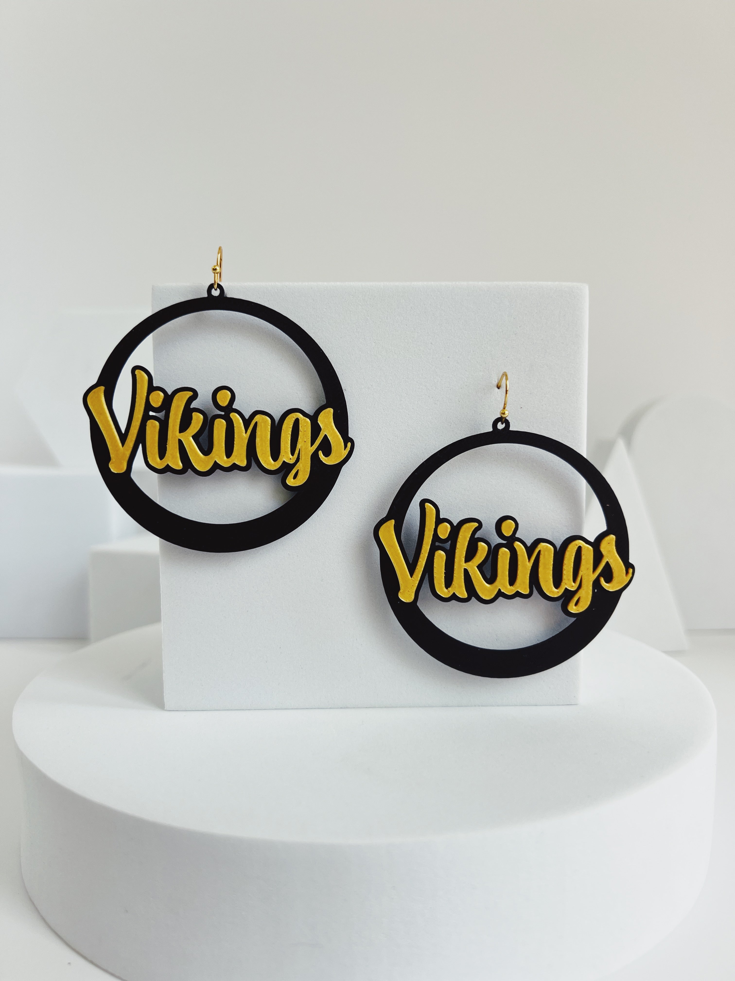 East Hall Vikings Hoop Earrings – view 2