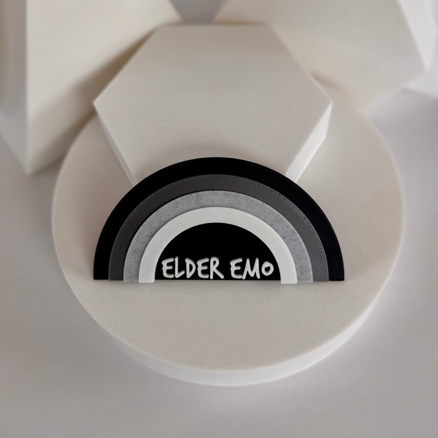 Elder Emo Magnet – Dark Nostalgia Humor Decor