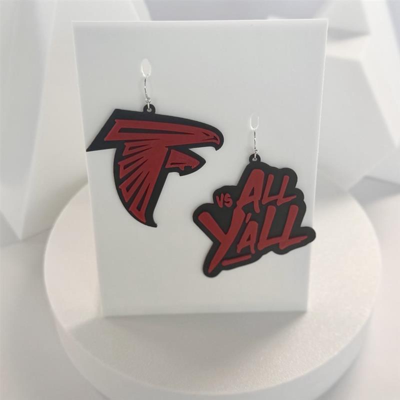 Falcons "vs All Y'all" Earrings – view 2