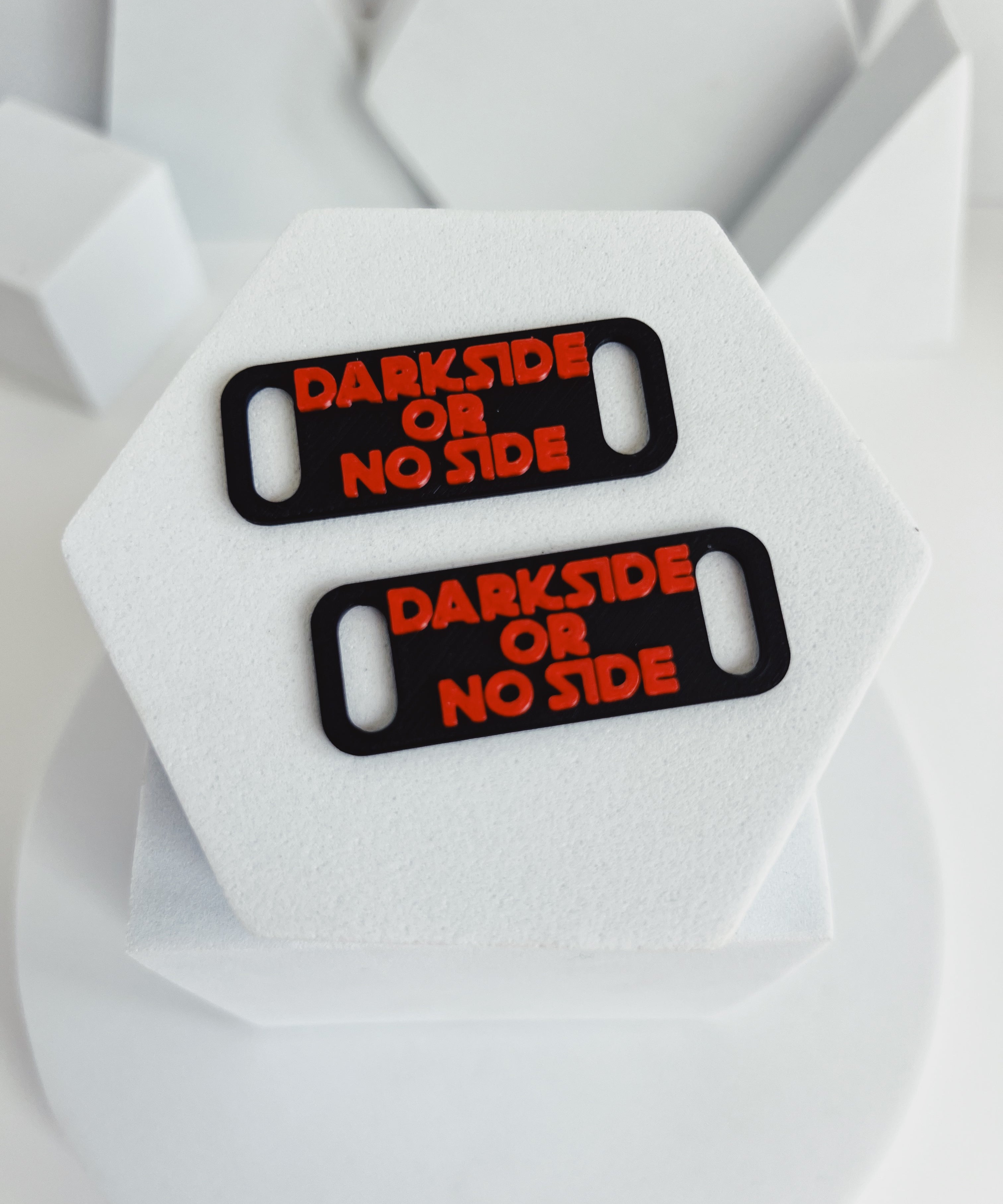 Flowery Branch Falcons Flat Lace Hugger 'Darkside or No Side' – view 1