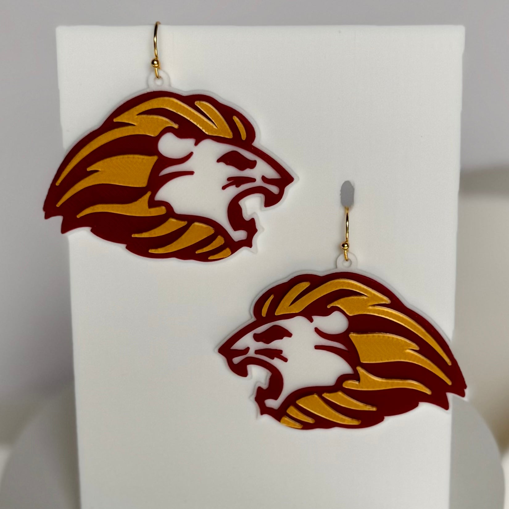 Hebron Christian Academy Lion Earrings