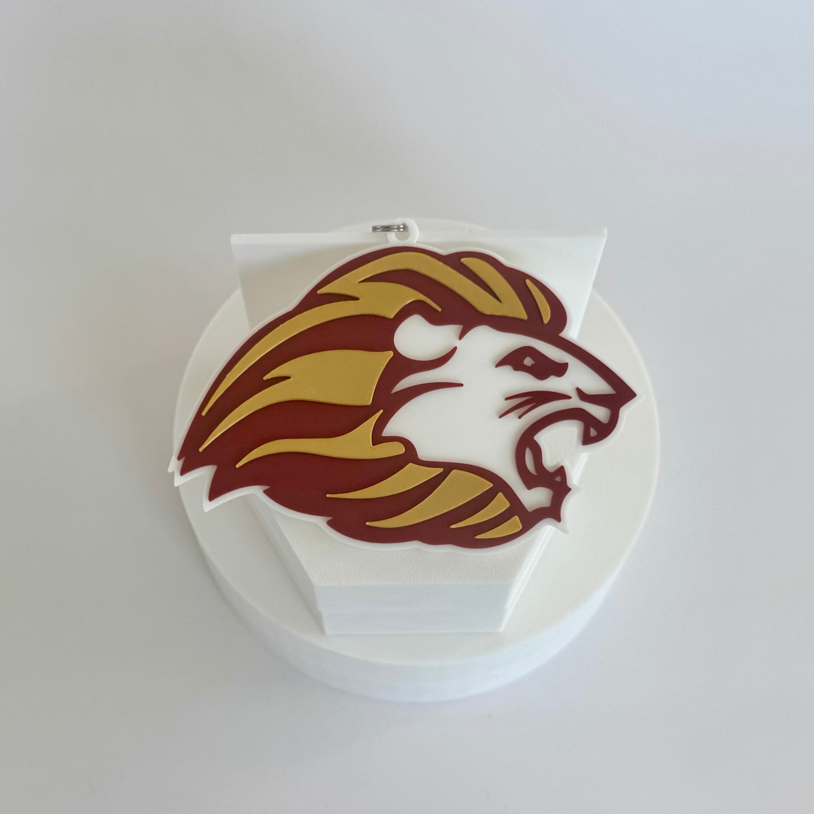 Hebron Christian Academy Lions Bubble Chain Pendant