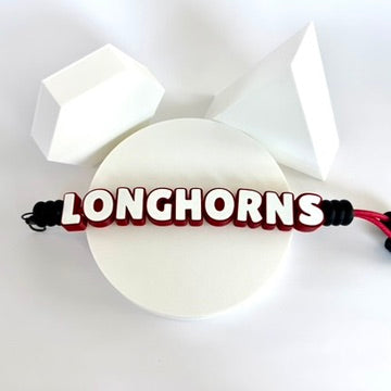 lambert longhorns jumbo chunky paracord bag tag