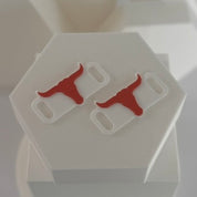 lanier longhorns logo lace huggers