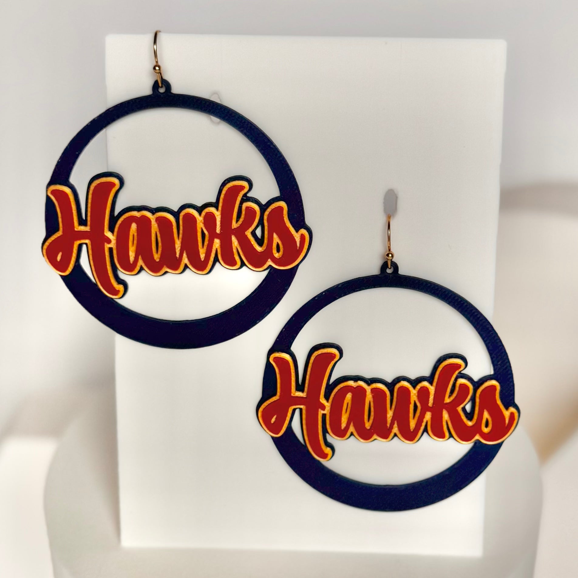 Mill Creek Hawks Hoop Earrings