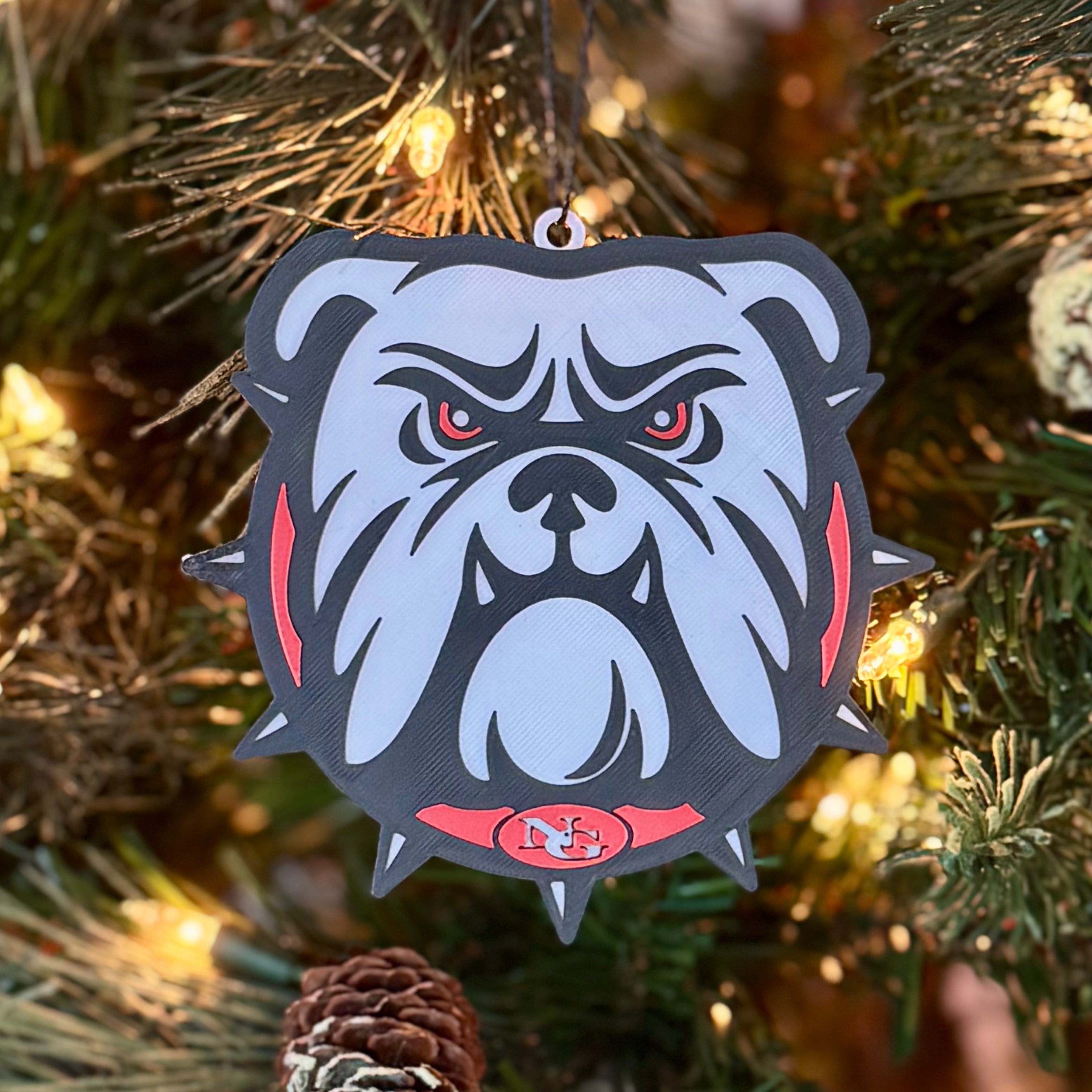 North Gwinnett Bulldogs Mascot Ornament