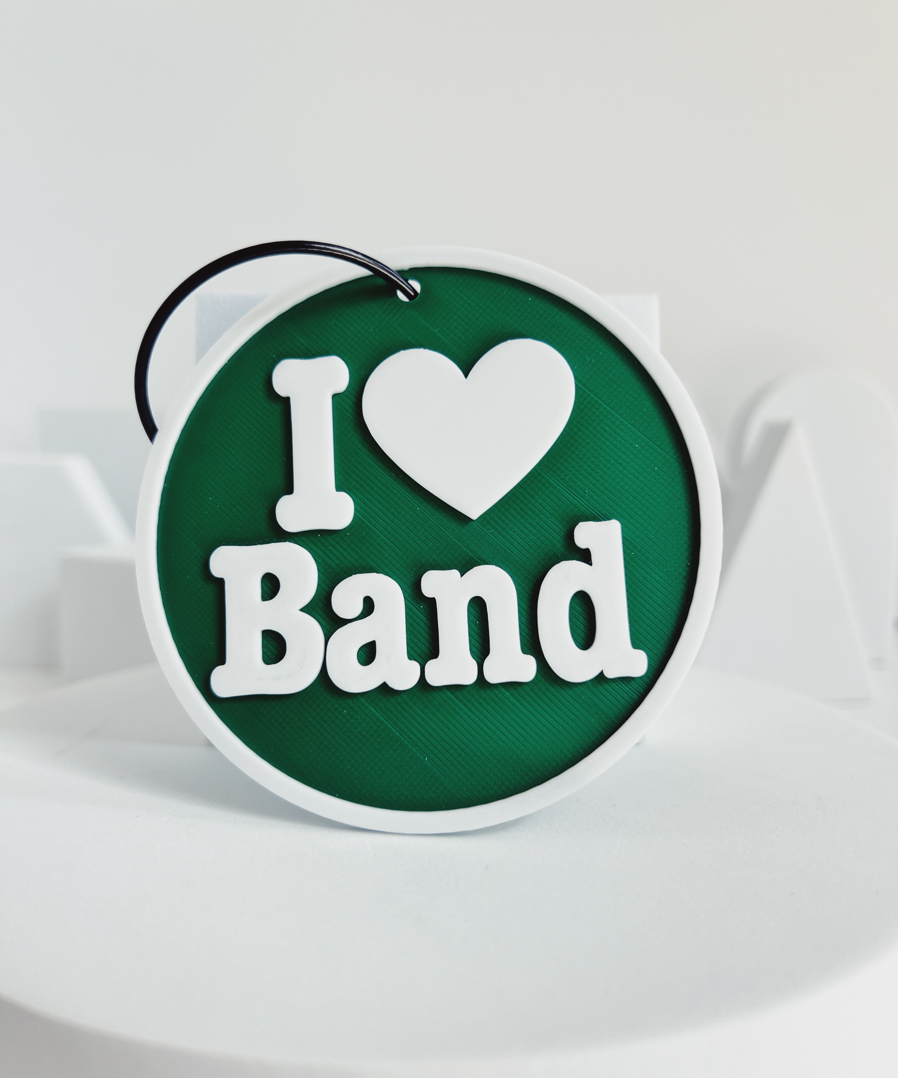 North Hall Trojans Bag Tag I LOVE BAND