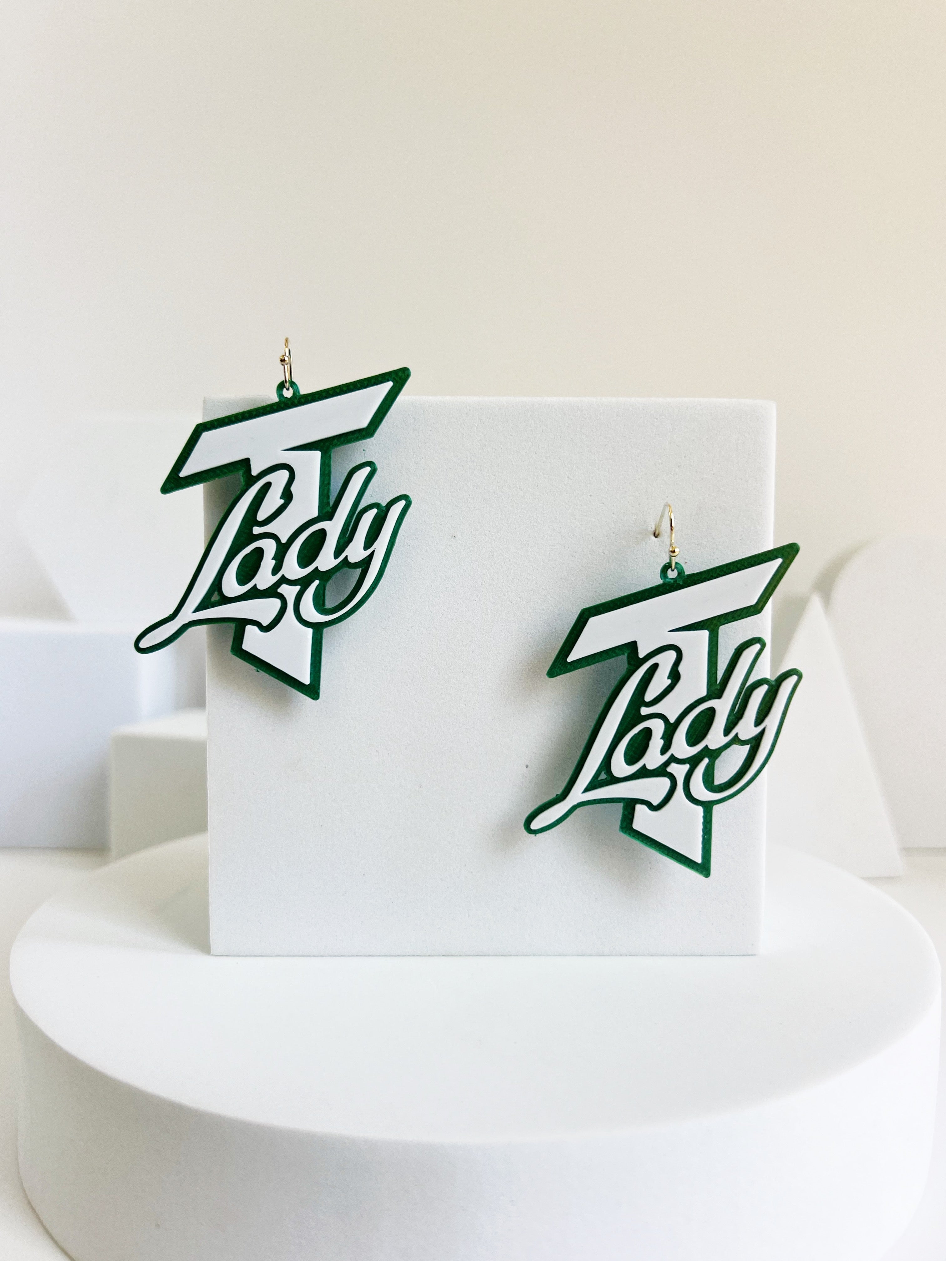 North Hall Trojans Earrings Lady T