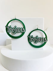 North Hall Trojans Hoop Earrings – view 1