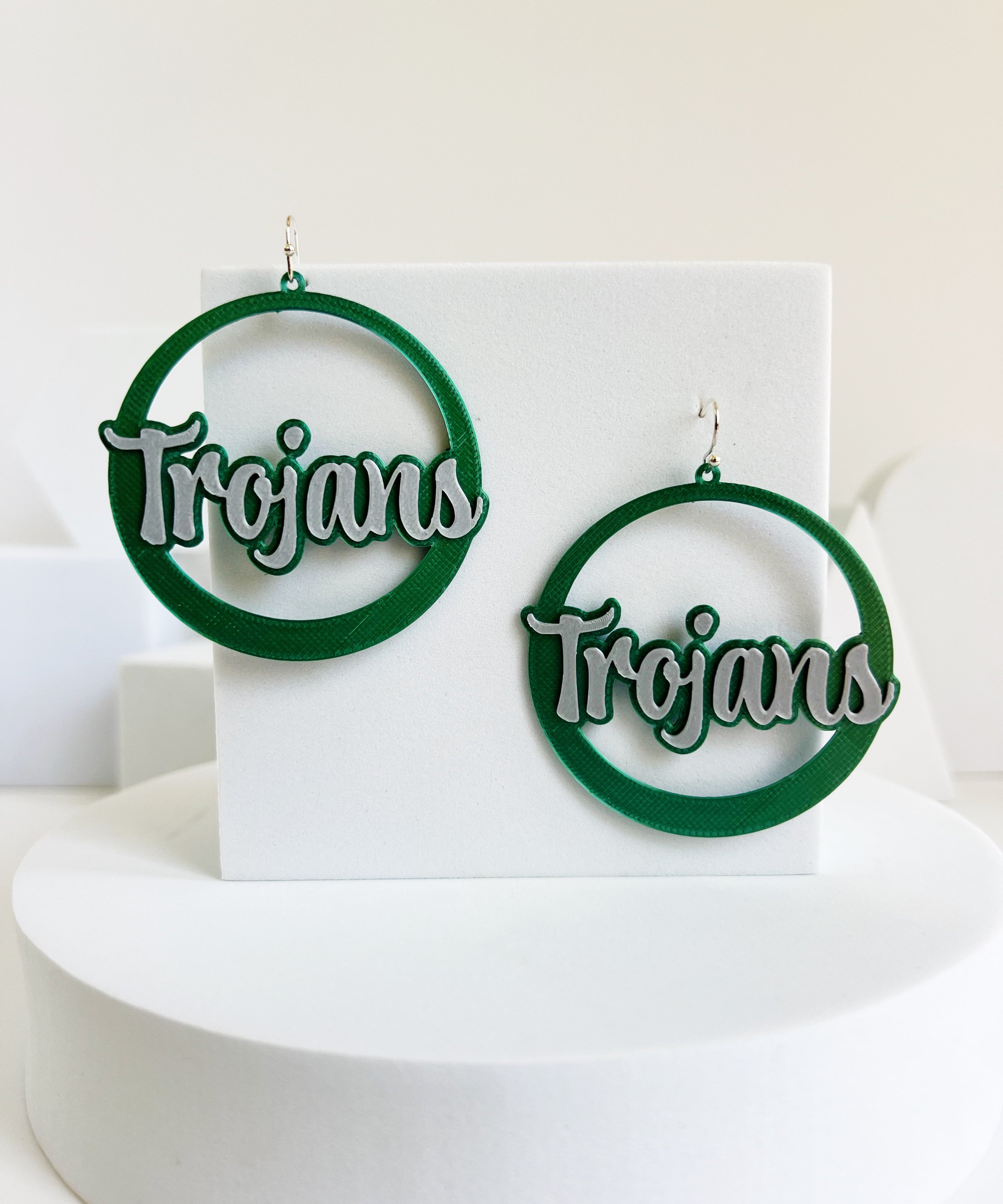 North Hall Trojans Hoop Earrings – view 1