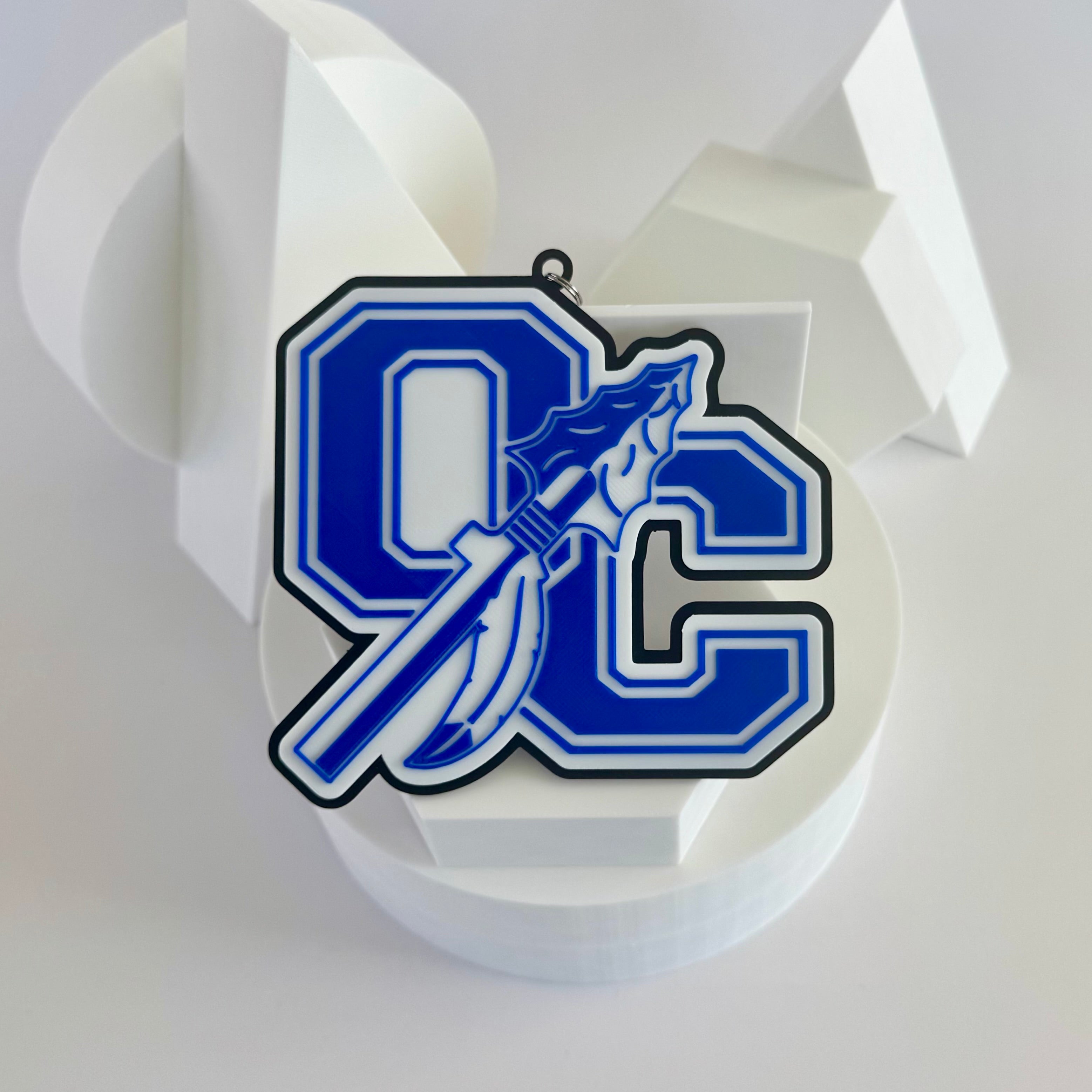 Oconee County Warriors Bubble Chain Pendant
