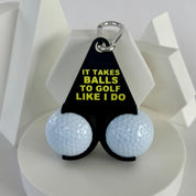 Sassy Golf Ball Holder – Unsupervised Golf Humor – view 1
