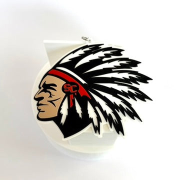 Social Circle Redskins School Spirit Pendant